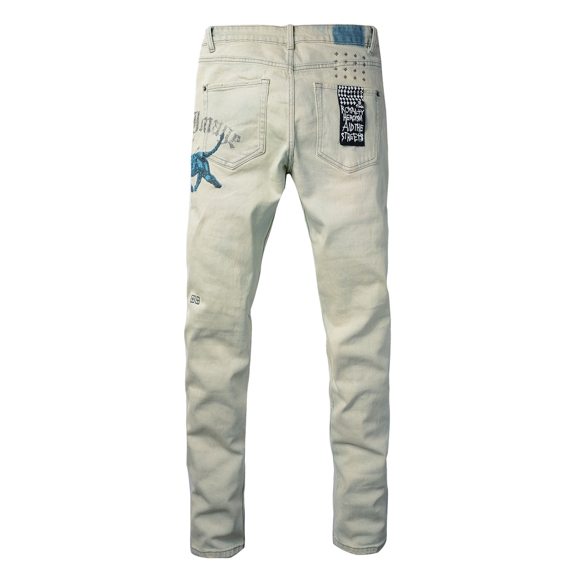 Vintage Washed High-Rise Skinny Jeans with Distressed Details 3012