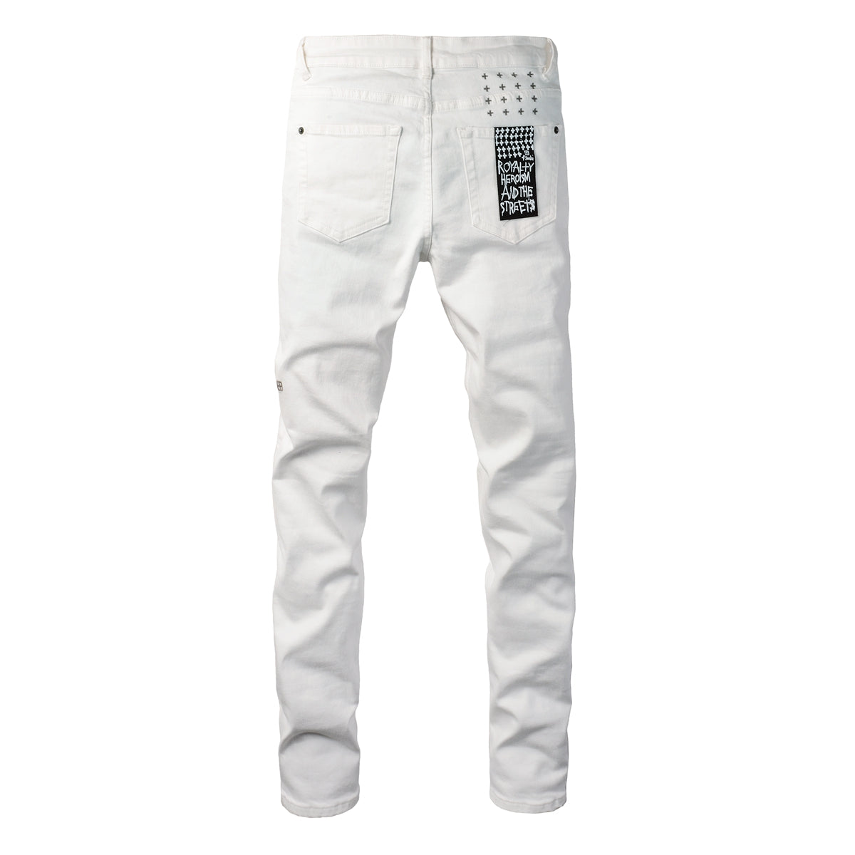 Effortless White Denim with a Simple and Elegant Design 3026
