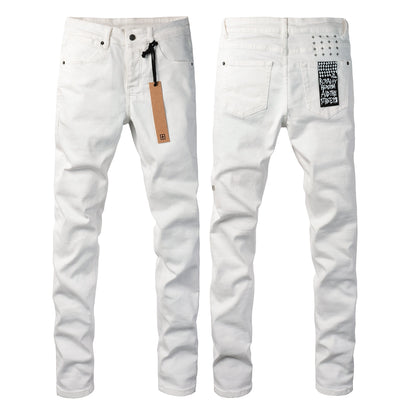 Effortless White Denim with a Simple and Elegant Design 3026