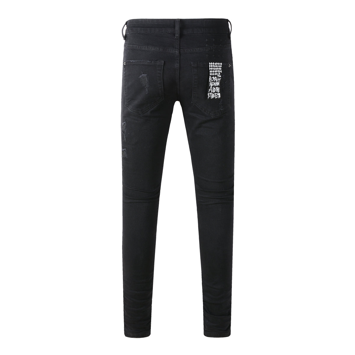 Vaqueros ajustados Jet Black con logo 3016