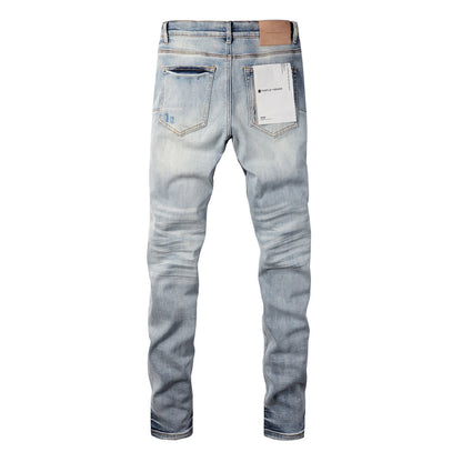 New Purple Personality Fashion Jeans 9038